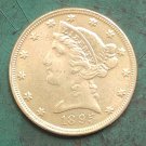 US Coin 1895 Liberty Coronet Head Five Dollars Copy Coin