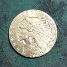 US Coin 1908 Indian Head $2.5 Quarter Eagle Gold Copy Coin
