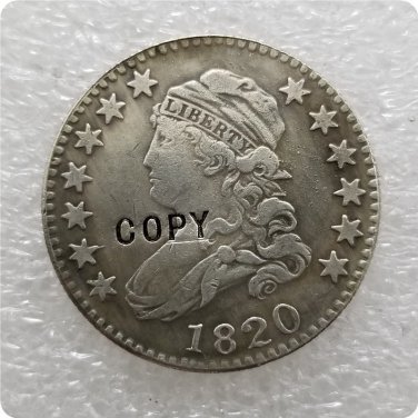 USA 1820 Capped Bust 25 Cents Quarters Dollars Copy Coin