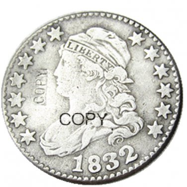 USA 1832 Capped Bust 25 Cents Quarters Dollars Copy Coin