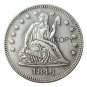USA 1846 Seated Liberty Quarter Dollars 25 Cent Copy Coin