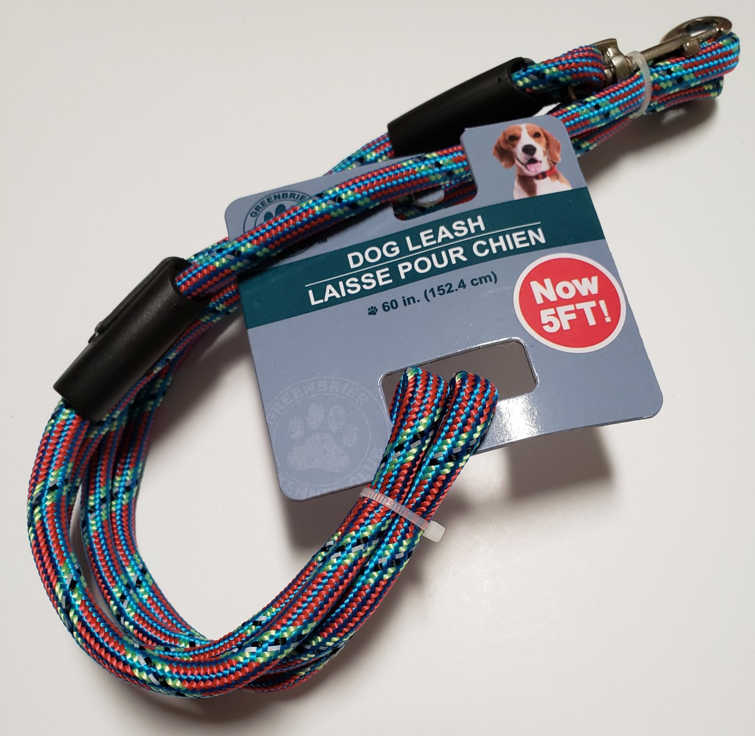 Greenbrier Kennel Club 5 Foot Rope Pet Leash (60 inch) see all 6