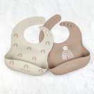 Soft Waterproof Bibs for Babies & Toddlers - Set of 2