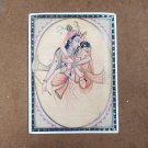 Radha Krishna Miniature Painting Old Paper Sheet Ethnic Reproduction Art