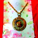 Beautiful Gold Tone St Anthony Necklace