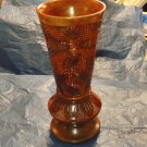 Exquisite hand carved wooden vase~very detailed