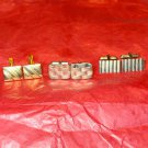 Three pairs of beautiful vintage Mens cufflinks~Gold and Silver