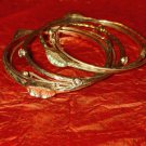 Gorgeous silver vintage bangle bracelets