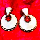 Beautiful enamel pair of earrings