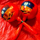 Vintage maracas handcrafted in Mexico