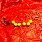 Three beautiful pair of vintage earrings lot