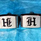Men's vintage initial H cufflinks