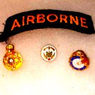 Airborne Patch and 3 Award Pins