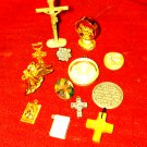Beautiful old antique cross and religious lot of different articles