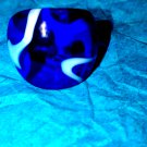 Gorgeous blue and white size 7 glass ring