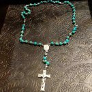 Beautifully crafted~Turquoise/Silver Rosary