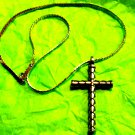 Unisex beautiful silver vintage cross necklace
