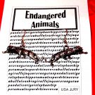 Vintage endangered animals earrings~cheetah