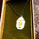 50's mid-century 925 Virgin Mary necklace