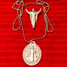 Unisex Vintage Jesus Ascension Necklace and Magnet