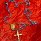 Very gorgeous vintage blue rosary