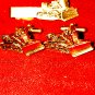 Old vintage snow plow cuff links and tie clip