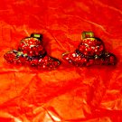 Red hat Society Vintage Earrings