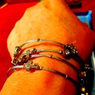 4 Stunning Silver Rhinestone Cross Bracelets