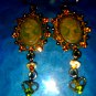 Simply Gorgeous Cameo Rhinestone Vintage Earrings
