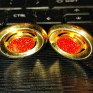 Beautiful golden Druzy men's vintage cufflinks