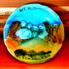 Uniquely hand-painted antique Mount Rushmore small plate~nice collector's piece