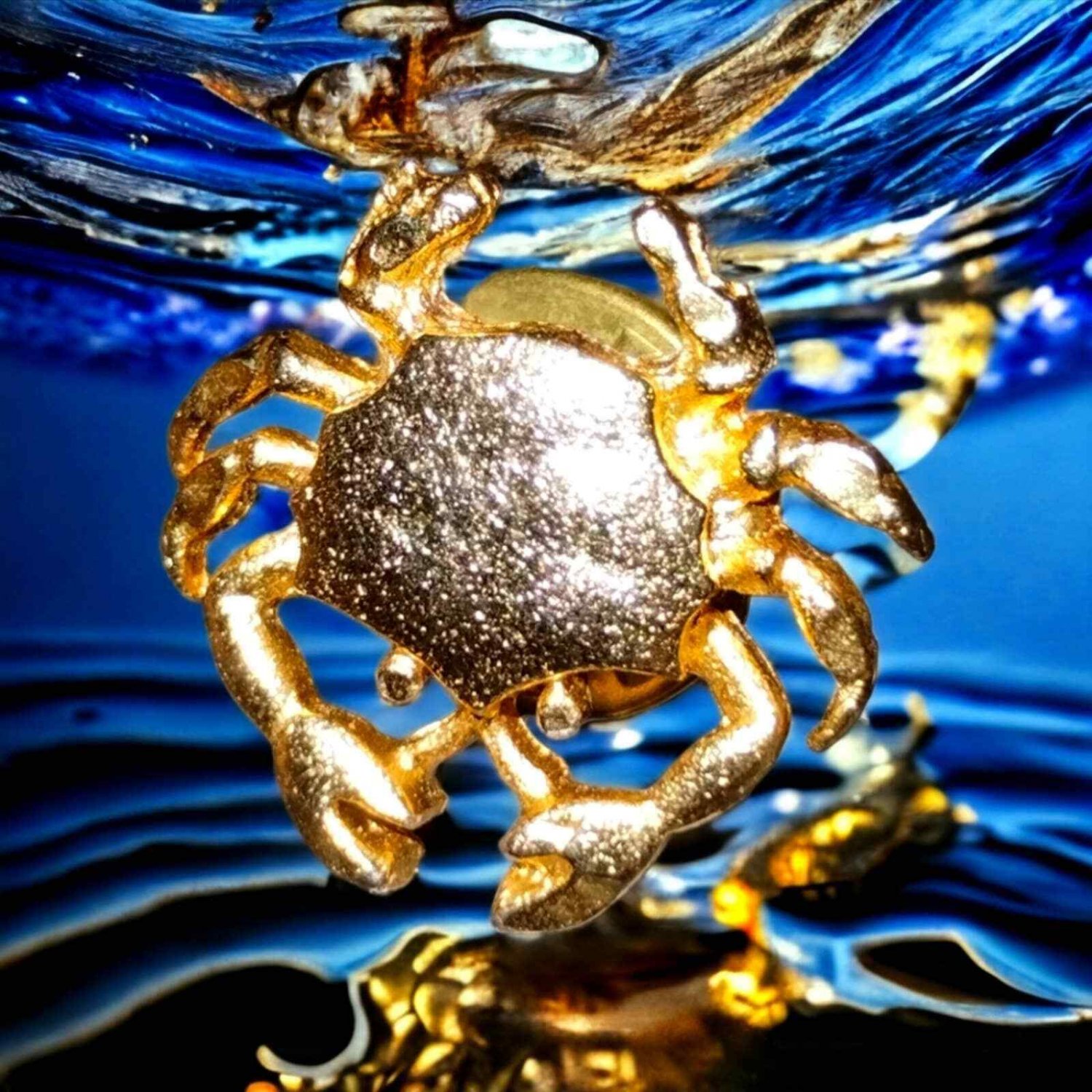 Pin's Crabe Vintage Baltimore NACS – Maryland Gold Tone – État D'origine