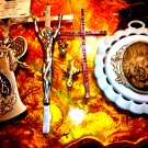 Religious lot of crosses and religious ornaments