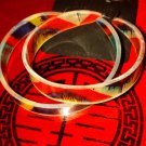 NWT Beautiful circular rainbow earrings