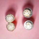 Very old vintage rhinestone earrings