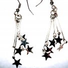 Vintage retro star dangle earrings