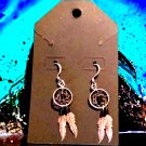Beautiful sterling silver 925 dreamcatcher earrings
