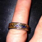 Beautiful stainless steel size 5.5 tribal design ring