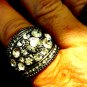 Stunning rhinestone silver stretch ring very beautiful!