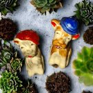 Occupied Japan 2 Antique dogs salt and pepper shakers