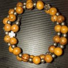 Handmade wooden beaded cross bracelets
