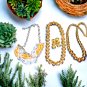 Gorgeous vintage gold and silver necklace collection lot