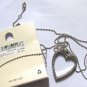 Dorothy Perkins Silver Tone Crystal Jewel Love Heart Necklace