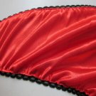 Red Nylon Crotchless Knickers Panties Brief Size UK 10/12