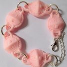 Novelty Pink Mini Face Mask Link Bracelet