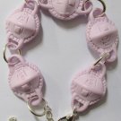 Novelty Lilac Mini Face Mask Link Bracelet