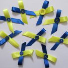 2 pcs Ukraine Colours Support Ribbon Pin bro0ch