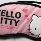 Hello Kitty Girls Pink Travel Sleeping Face Eyeshade Mask