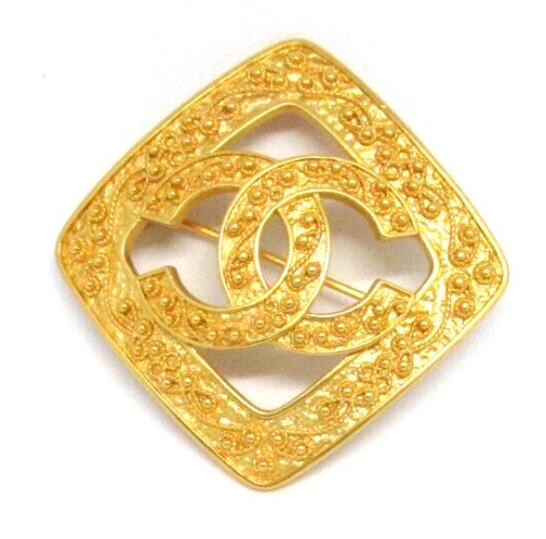 Chanel Brooch Gold Plate Byzantine Look Pin Valentine Gift