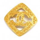Chanel Brooch Gold Plate Byzantine Look Pin Valentine Gift